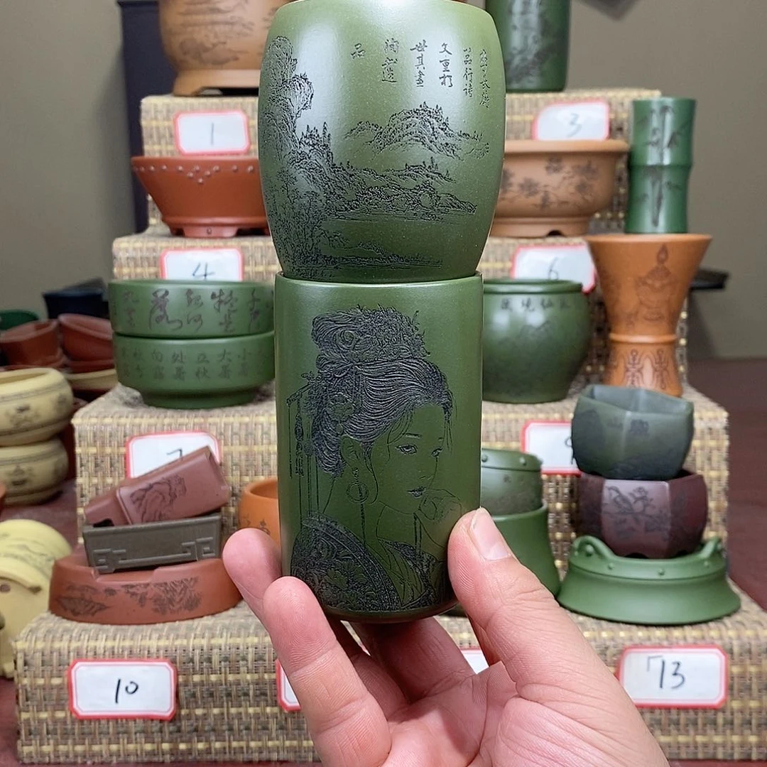 紫砂花盆茗*我在等他