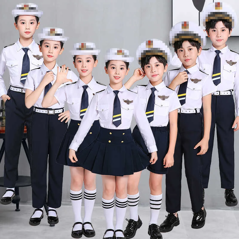 六一儿童小海军表演服小空军制服男女升旗手幼儿园园服运动会服装