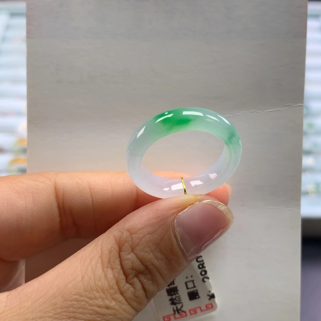 翡翠未镶嵌戒指17号