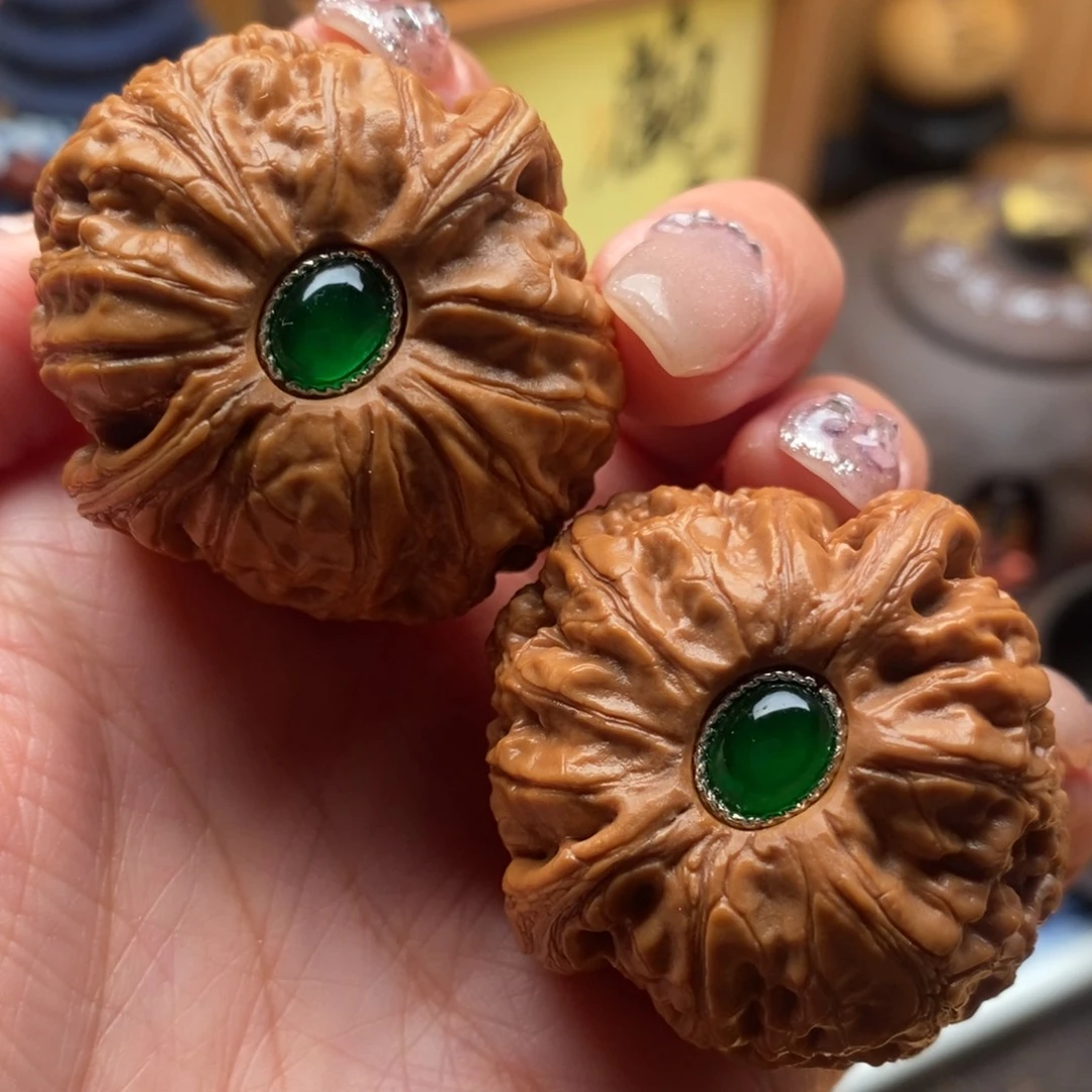 文玩核桃把件40尺寸全品平谷元宝