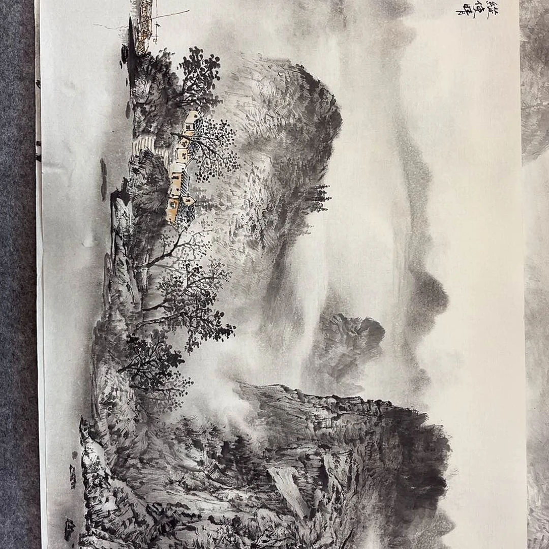 国画无****虑山水画作品欣赏