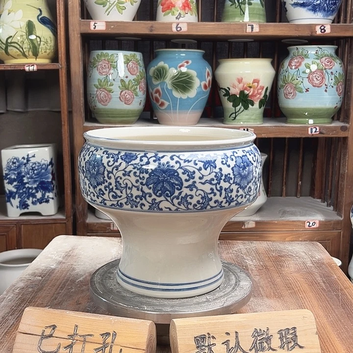 陶瓷口22青花子连新款新款陶瓷陶瓷