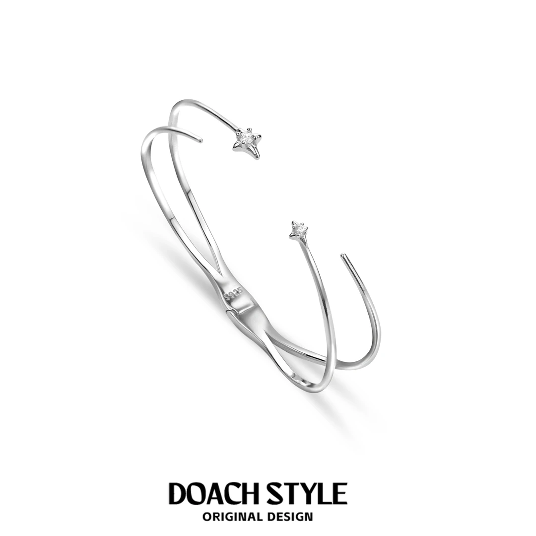 925银手镯 星轨手镯原创小众设计中性冷淡风高级手环手链不掉色