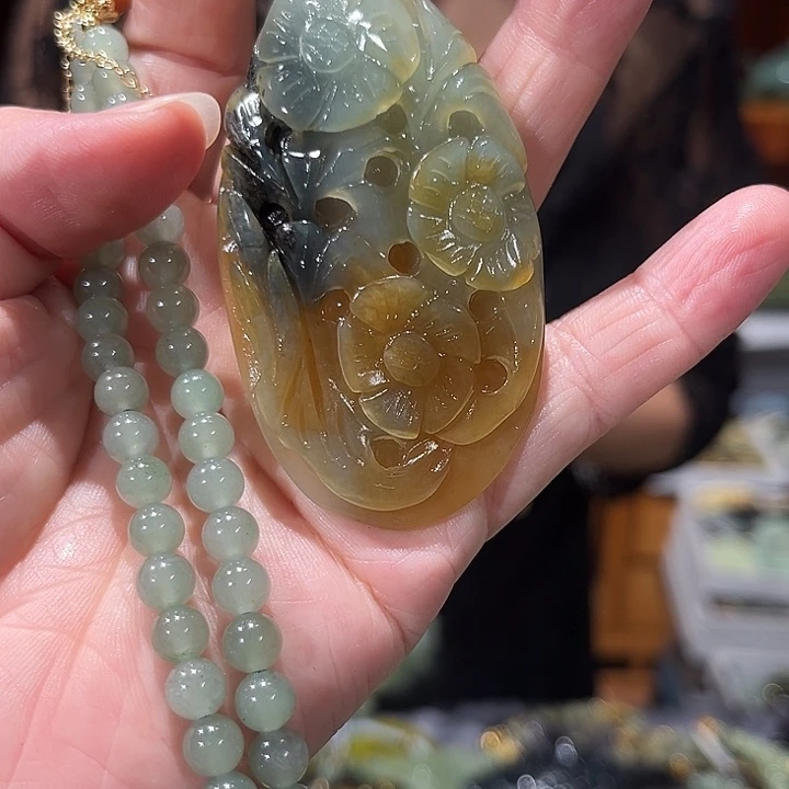 未镶嵌岫玉毛衣链