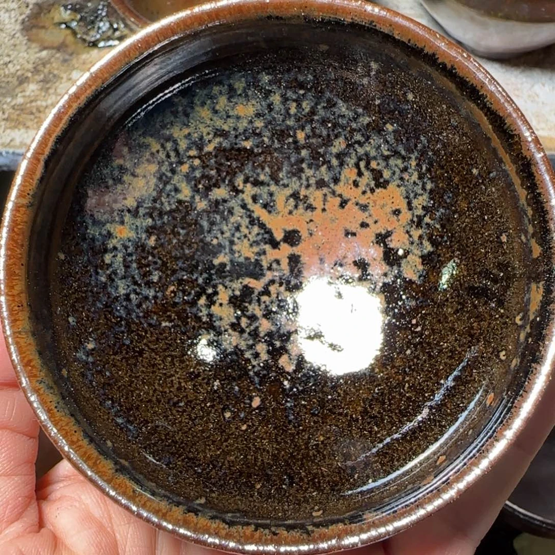 柴烧建盏茶盏茶杯20