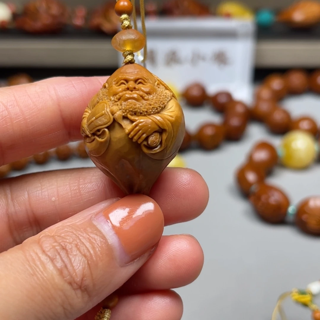 吊坠橄榄核包衣达摩