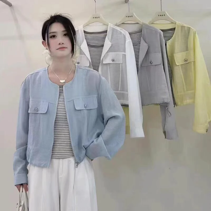 女士防晒，防晒外套，百搭透气四面弹