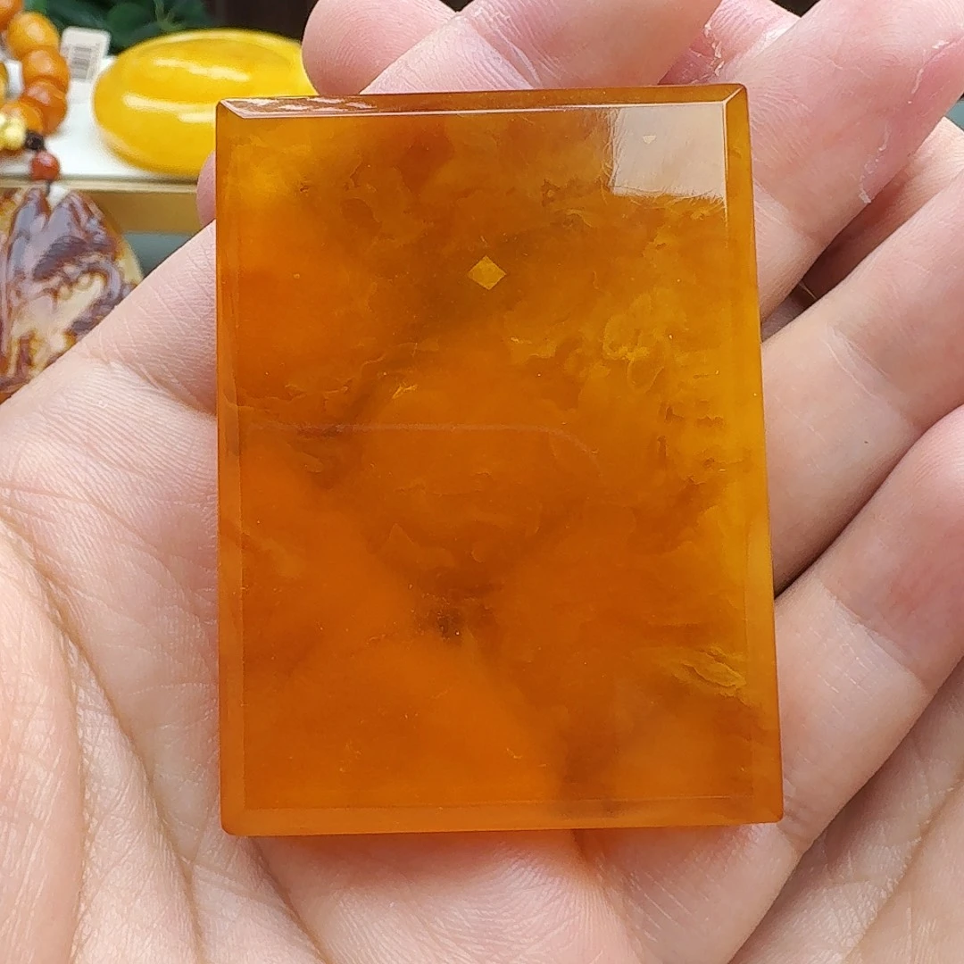 蜜蜡未镶嵌颈饰天然保真假一赔十95