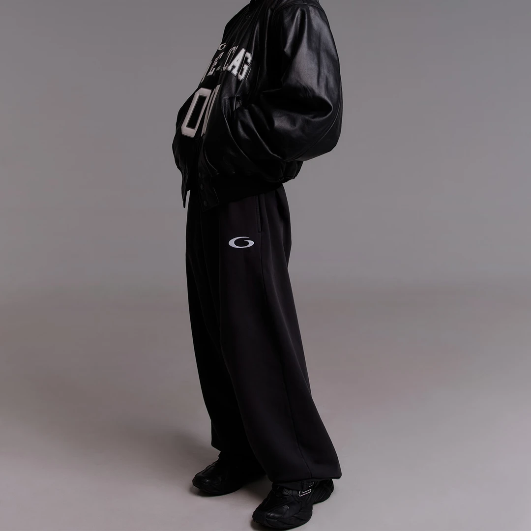 巴子25ss新款1:1螺旋刺绣运动卫裤580g重磅磨毛春夏SA045