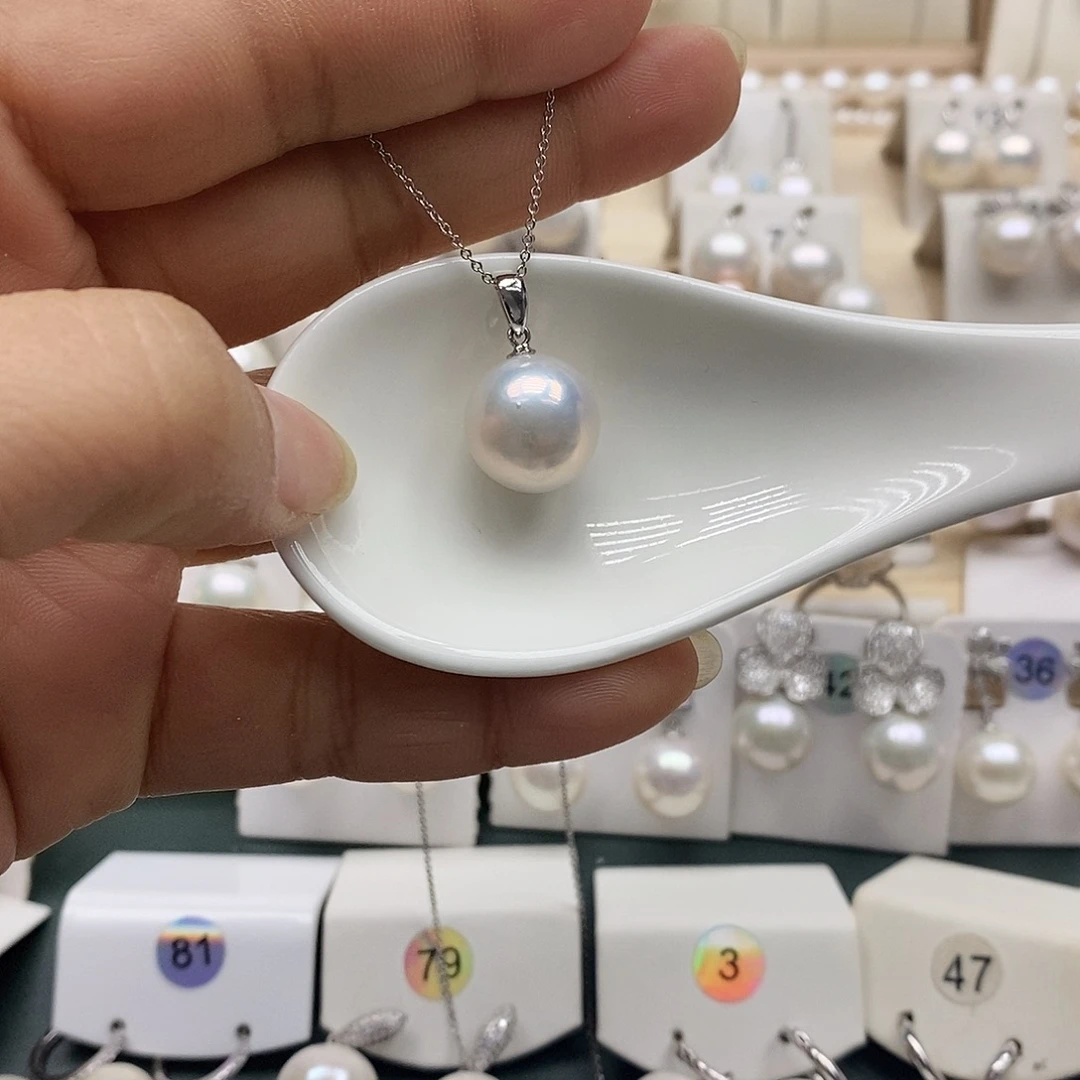 淡水珍珠颈饰银S925镶嵌