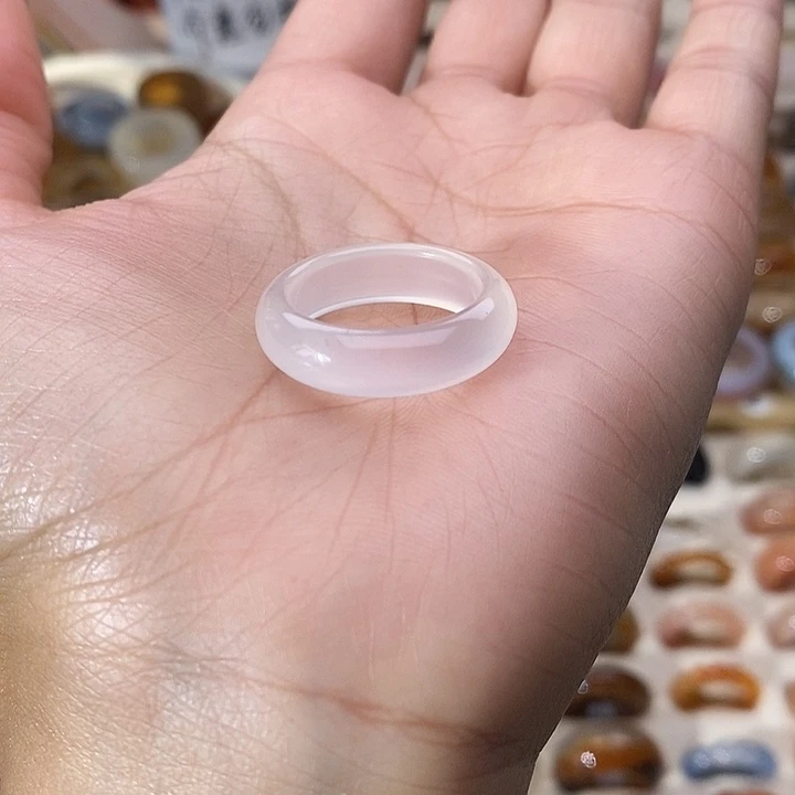 玛瑙/玉髓未镶嵌戒指B 2不退换港18+内径18.5