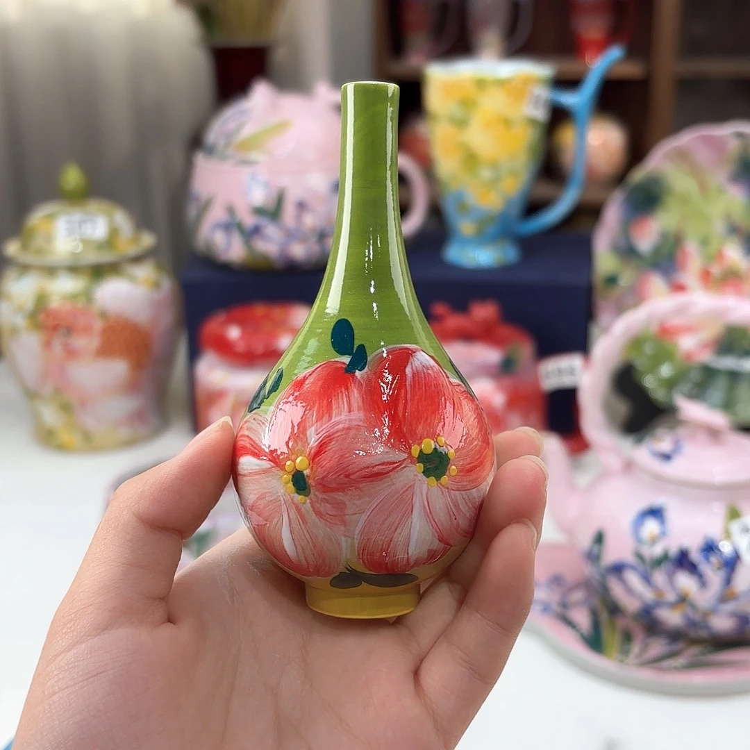 景德镇手绘高温釉下彩陶瓷茶具