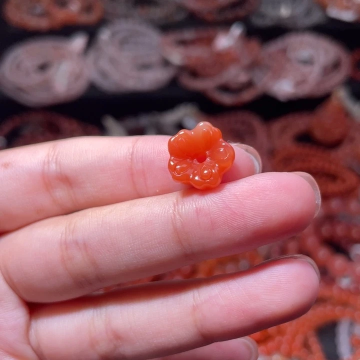 南红玛瑙未镶嵌配饰腕花2241