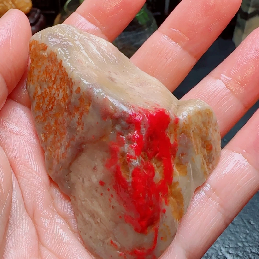 昌化石印石昌化鸡血石70克