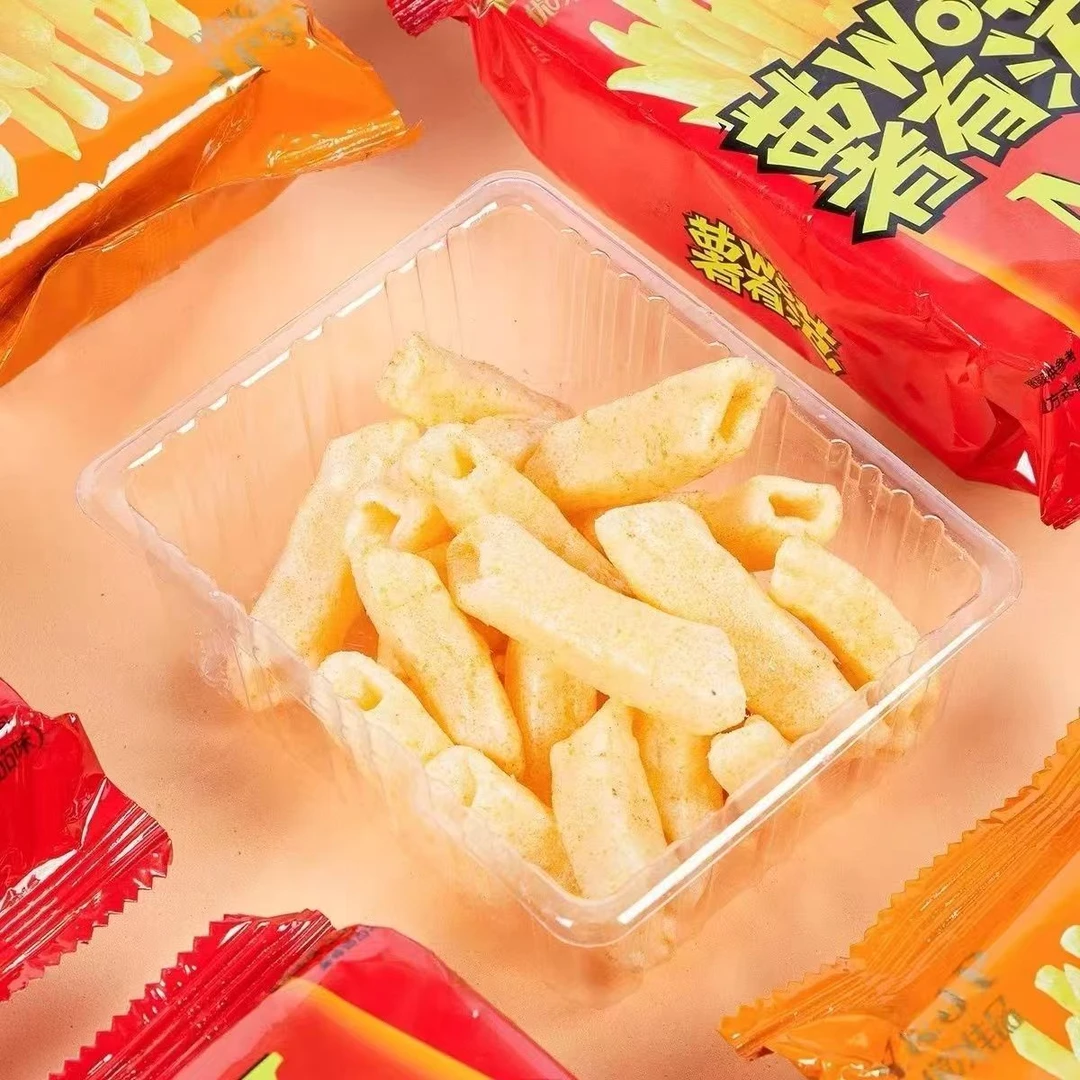 薯有范香脆薯条袋转空心薯笛薯片番茄/烤肉味酥脆休闲零食大礼包