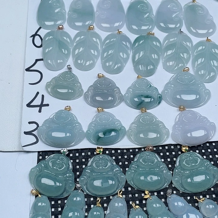 翡翠未镶嵌颈饰天然翡翠吊坠