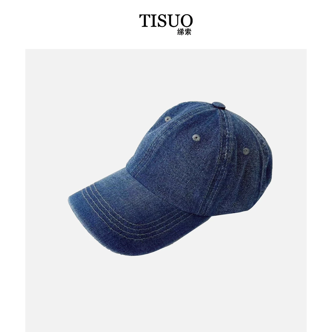 TISUO/绨索复古水洗牛仔经典棒球帽TS572055