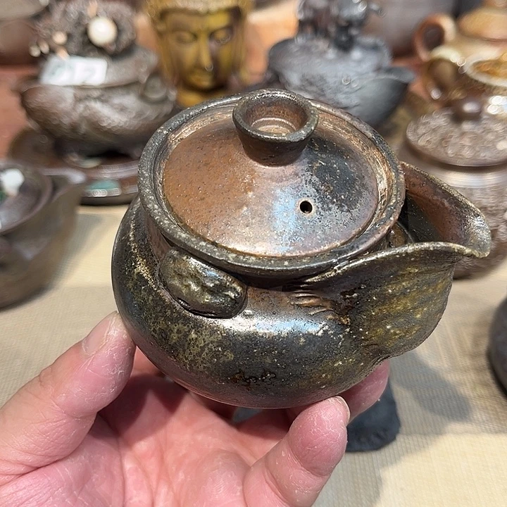 柴烧裸烧茶具放漏037