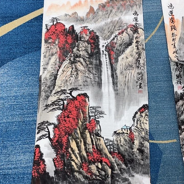 国画绘画作品张路群100.50三尺画芯