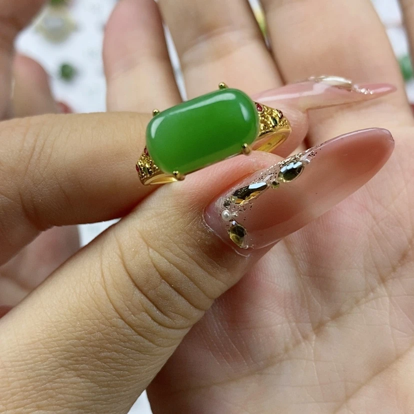 【闪购商品】和田玉（碧玉）纯天然和田玉和田玉银S925镶嵌