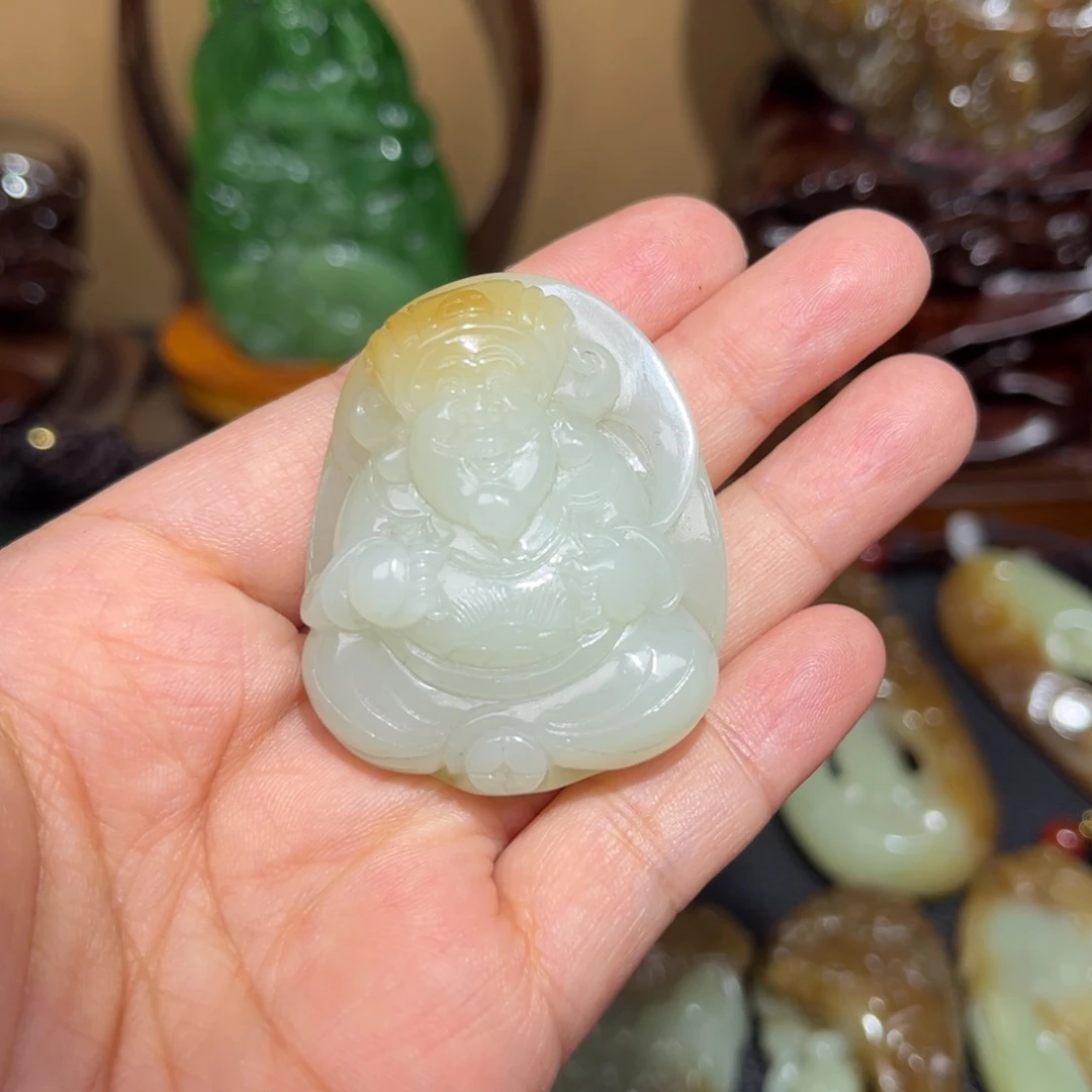 和田玉未镶嵌挂件