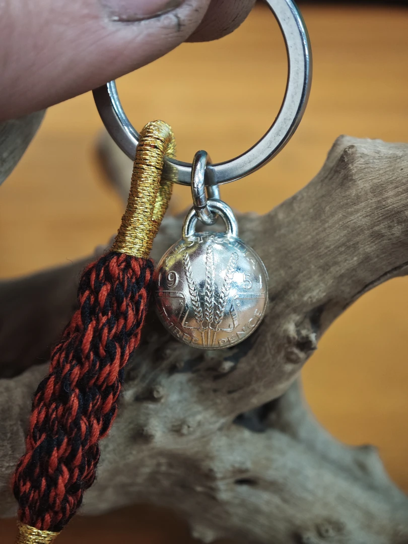 币风堂澳大利亚3便士银币圆铃铛挂件直径13mm小流苏颜色随机特价