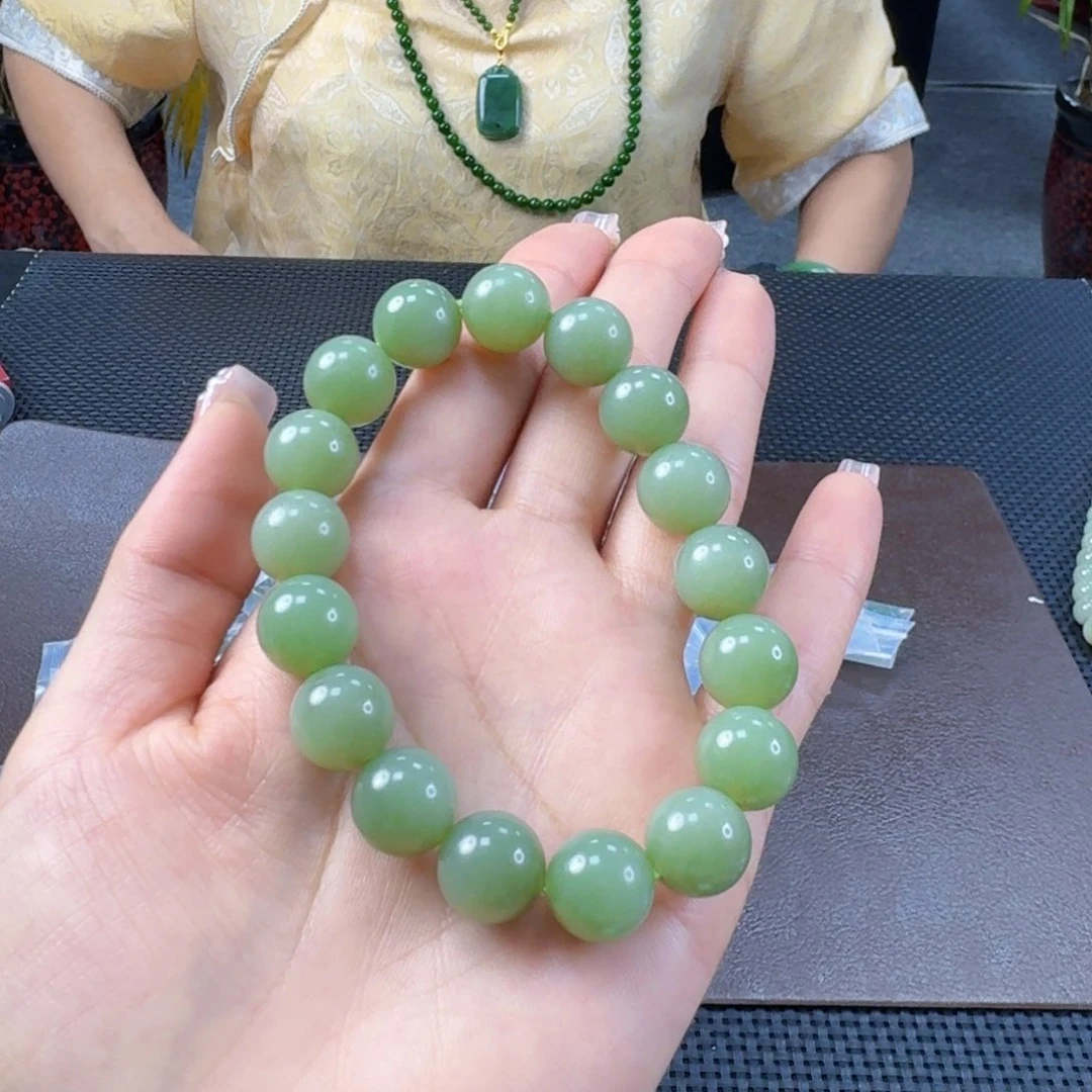 手链未镶嵌和田玉（碧玉）卡12