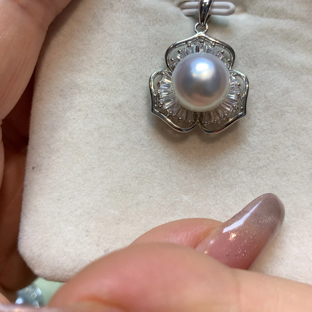 海水珍珠颈饰银S925镶嵌