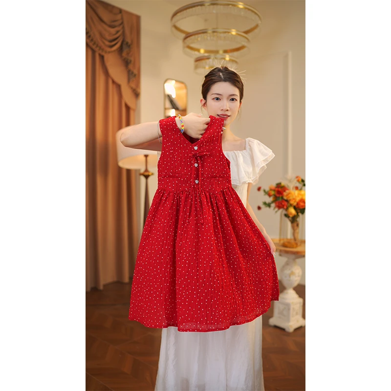 女童2025夏季连衣裙夏装中大童儿童夏款洋气背心裙子10392