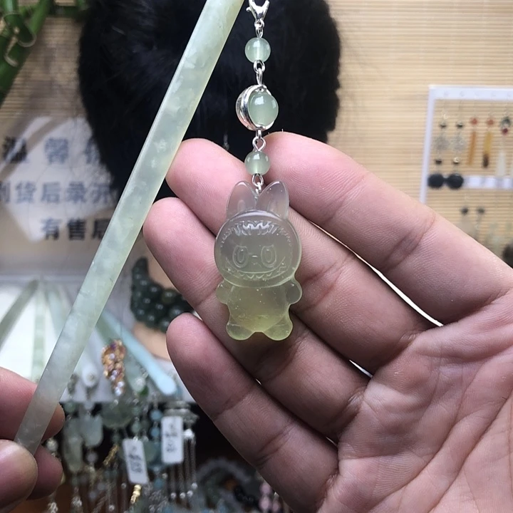 蛇纹石玉未镶嵌发簪