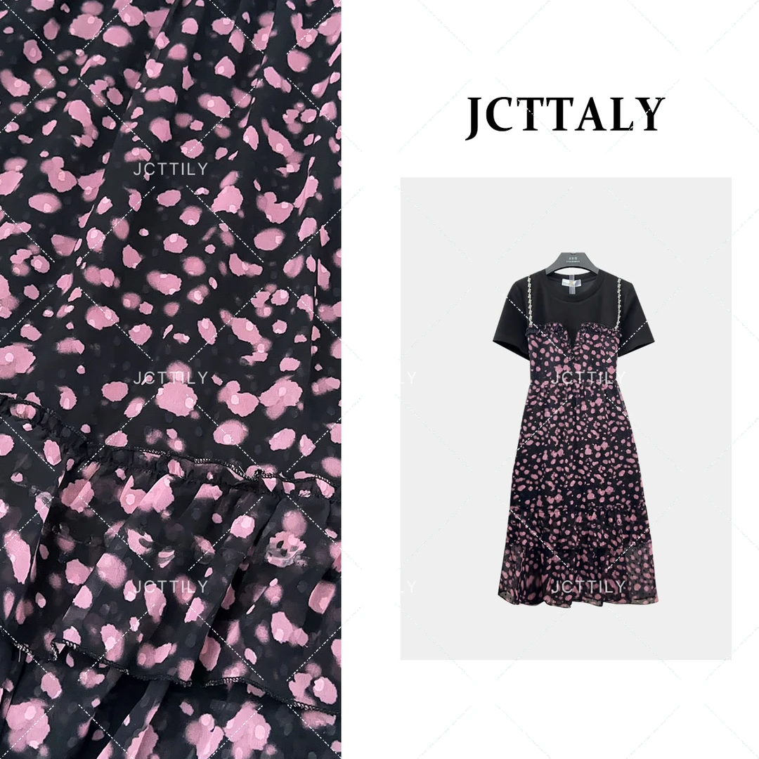 【Linda】【62】法式轻奢绝美惊艳感轻熟风假两件拼接连衣裙JC-A2965