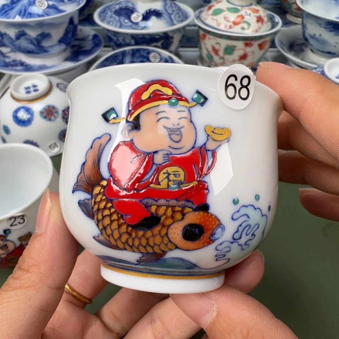 陶瓷景德镇纯手工纯手绘茶具木木68