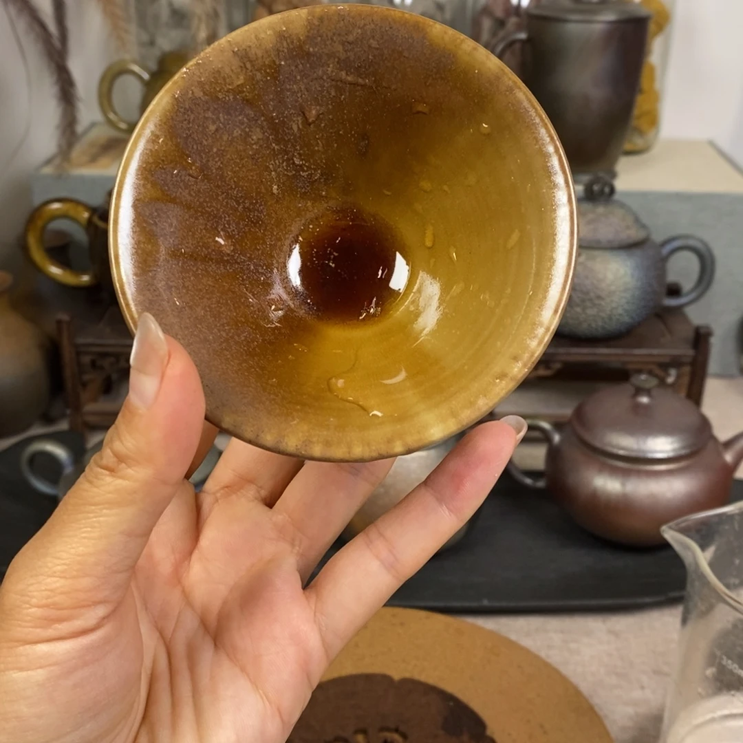 建水紫陶柴烧主人杯