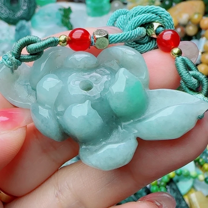 翡翠未镶嵌颈饰天然A货36