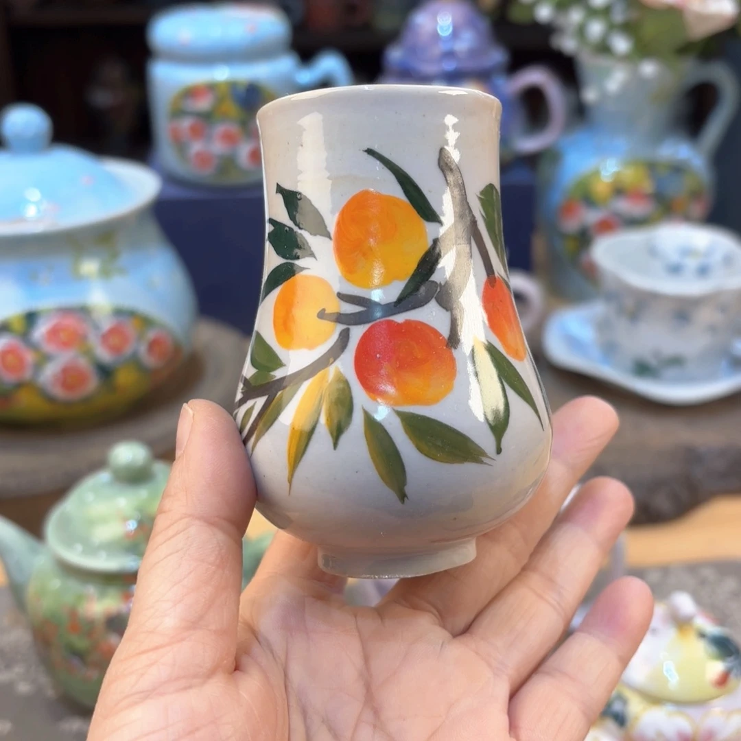 景德镇手绘高温釉下彩陶瓷茶具