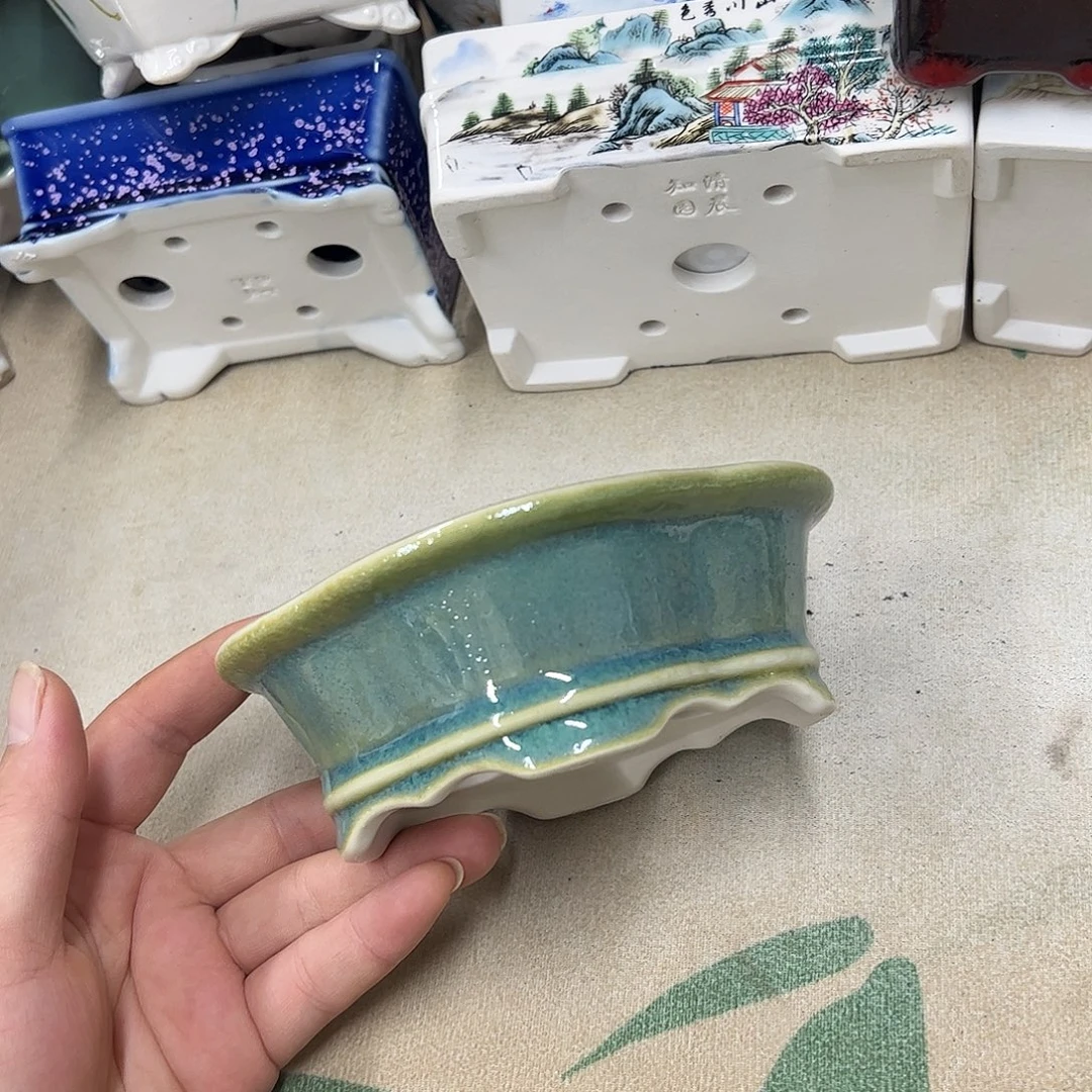 紫砂花盆102号瑕疵13/12/4cm
