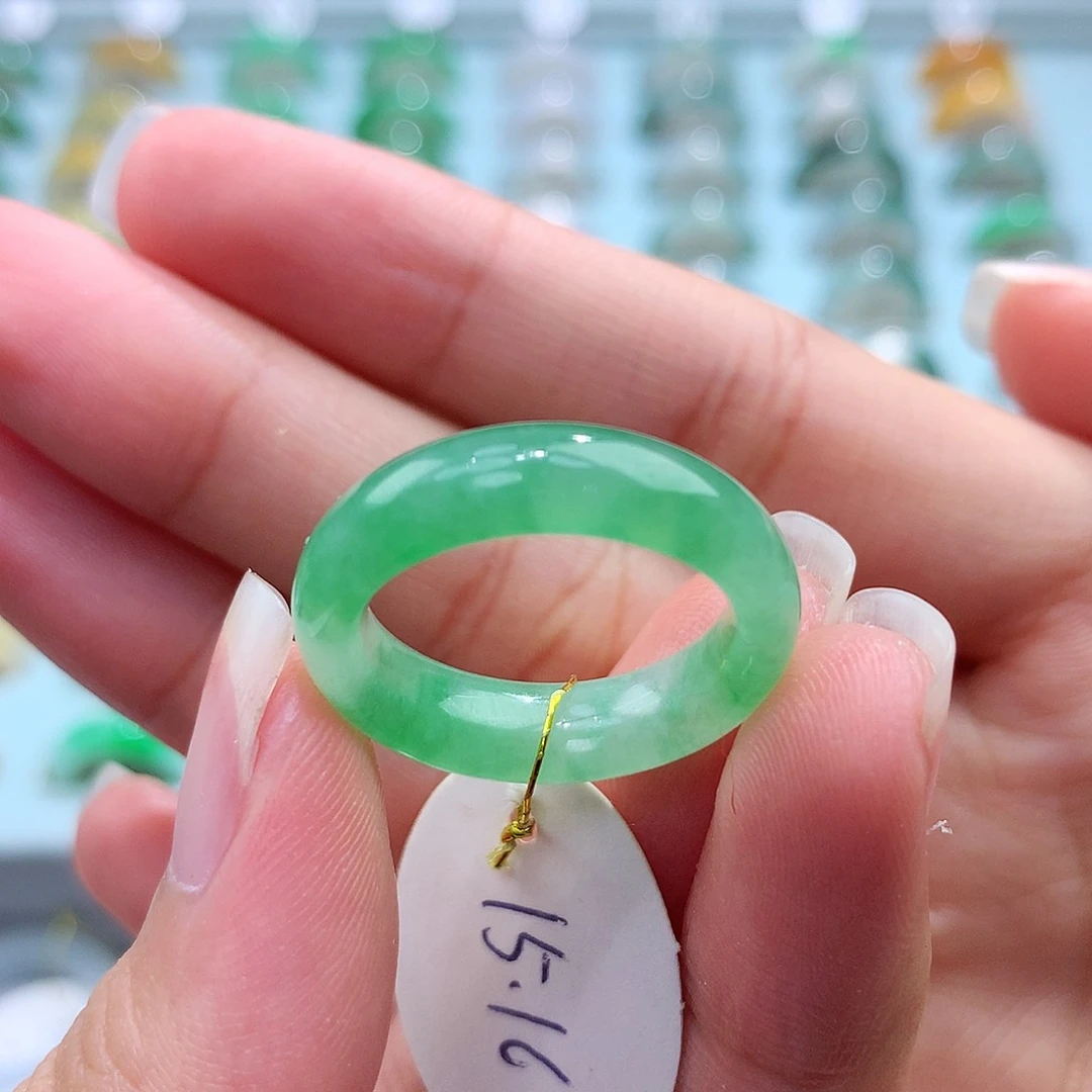 未镶嵌戒指翡翠1516圈