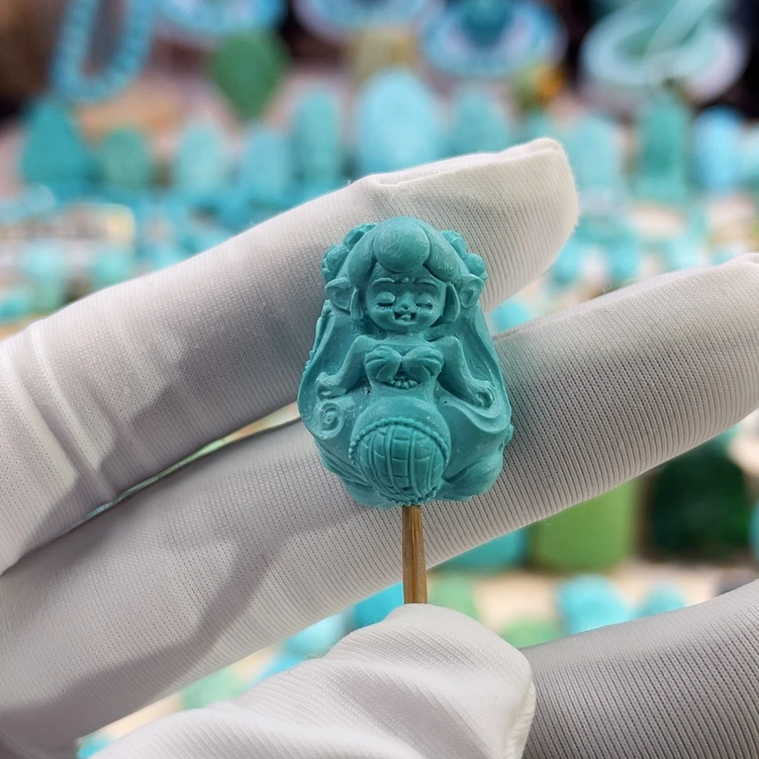 绿松石珠宝奇石未镶嵌