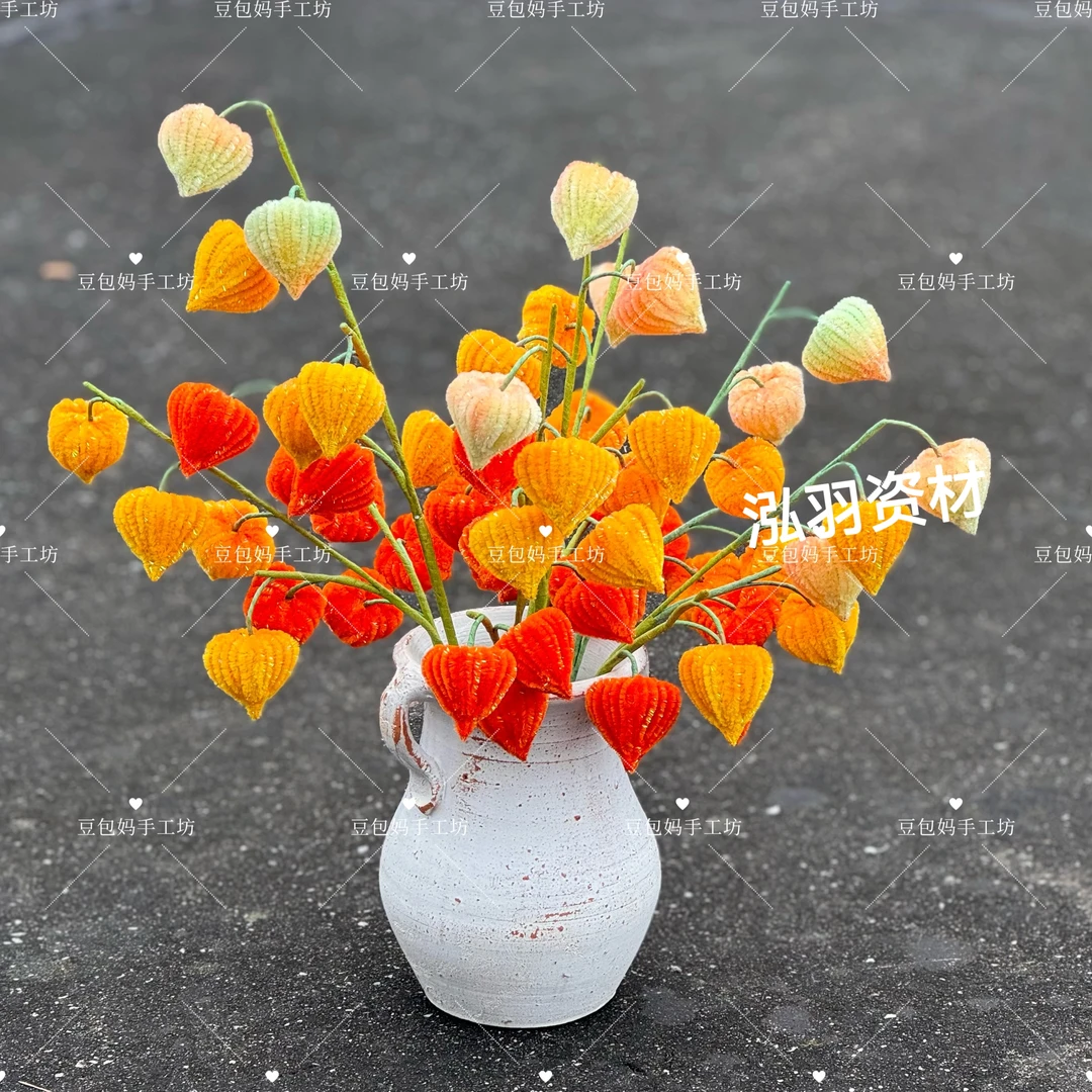 【豆包妈手工推荐】七彩灯笼果材料包（不含花瓶，非成品）