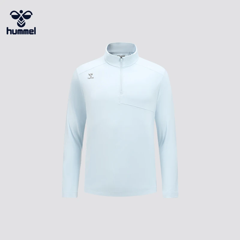 HUMMEL半拉链长袖训练服室内户外跑步健身透气排汗速干百搭运动T