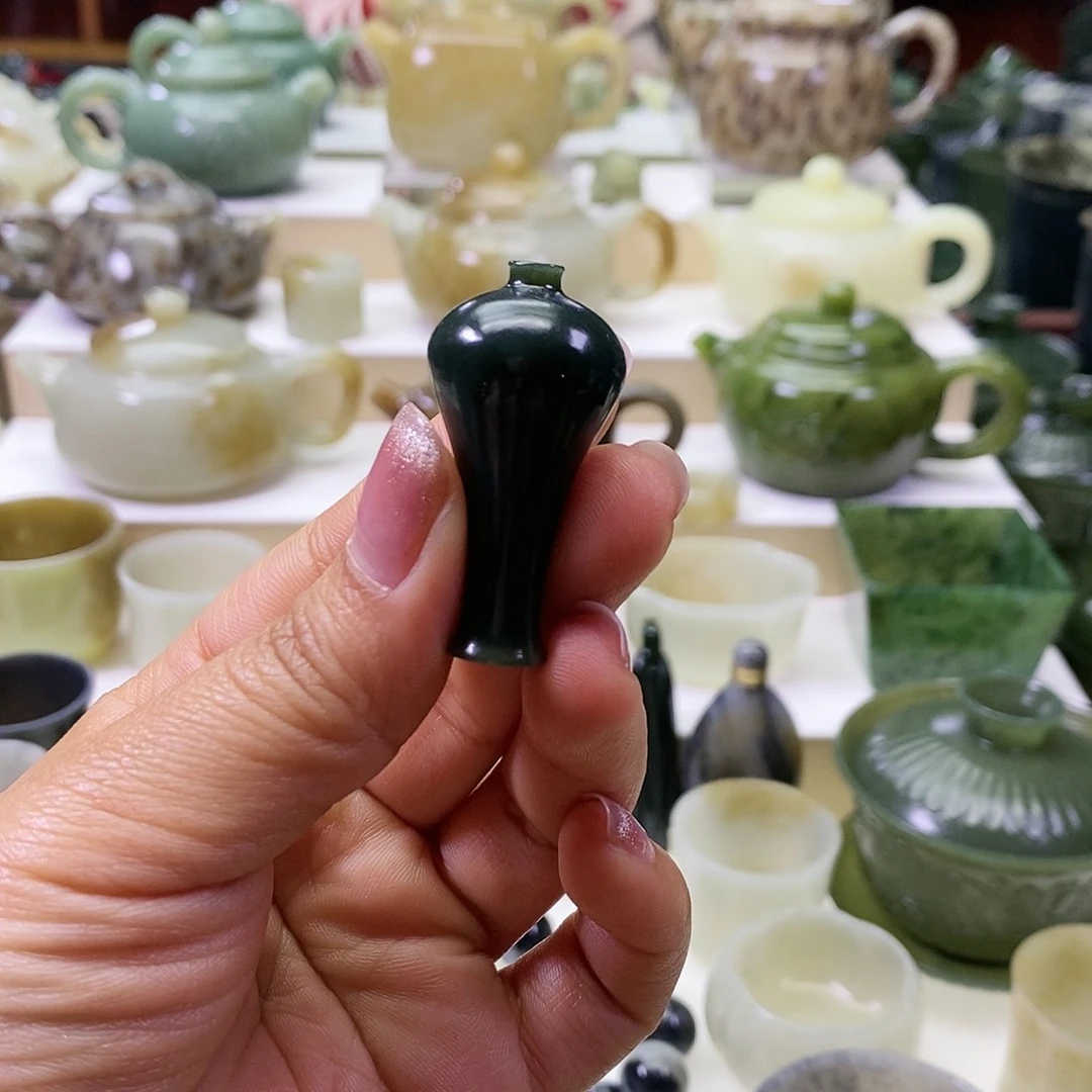 和田玉茶则未镶嵌用****5