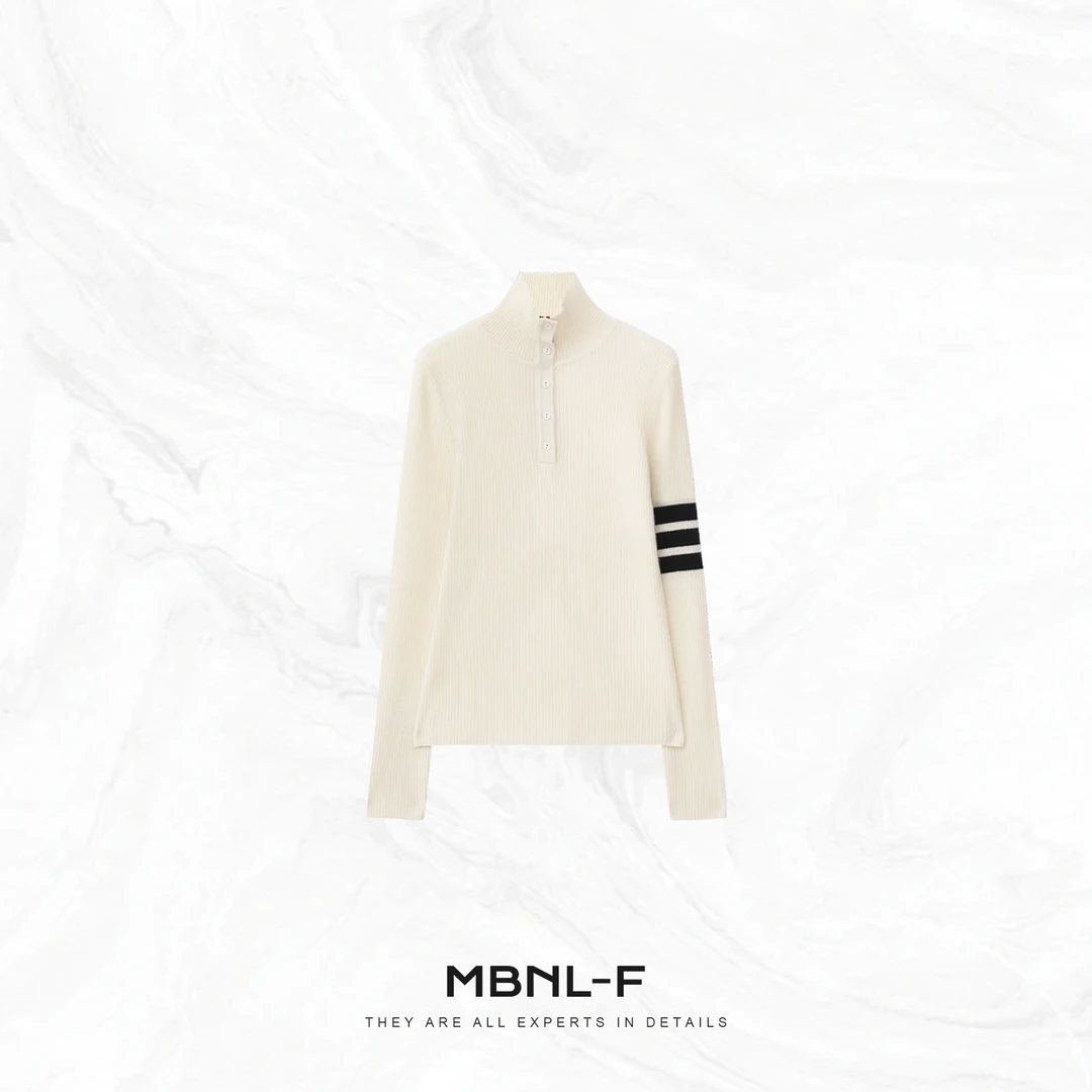 MBNL-F”T.B.经典四杠“ 100%26支羊毛高领毛衣 秦磊XM-XMY8050