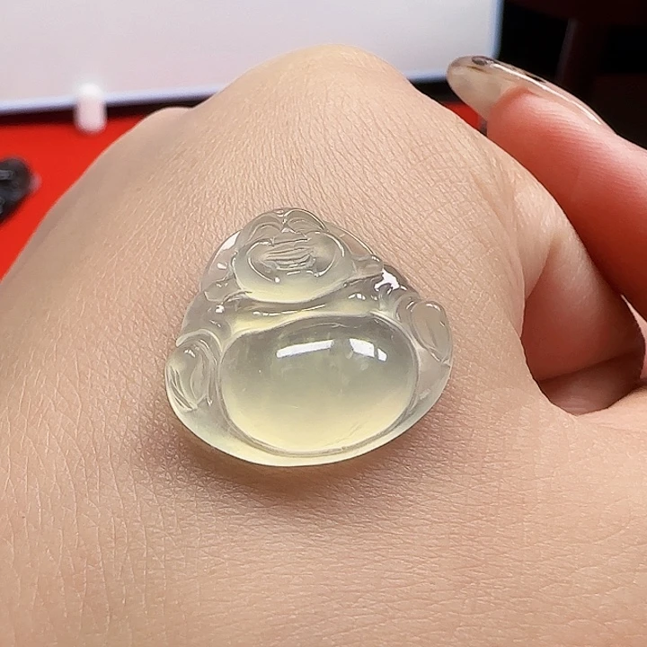 合金蛇纹石玉颈饰佛