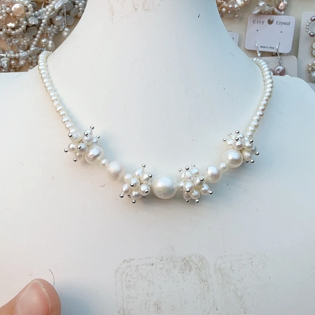 未镶嵌颈饰淡水珍珠