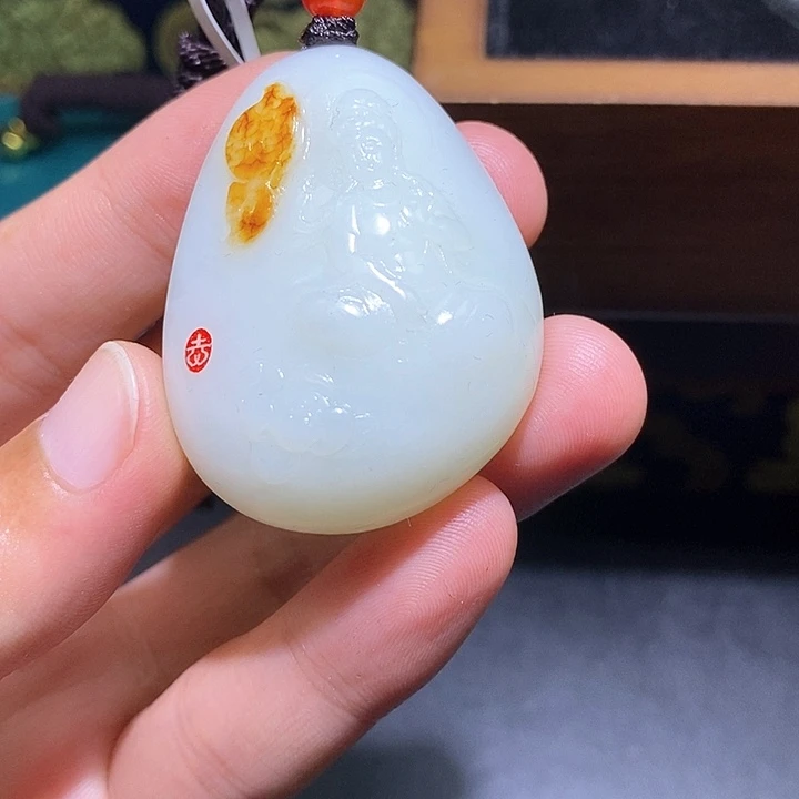 和田玉未镶嵌颈饰A7