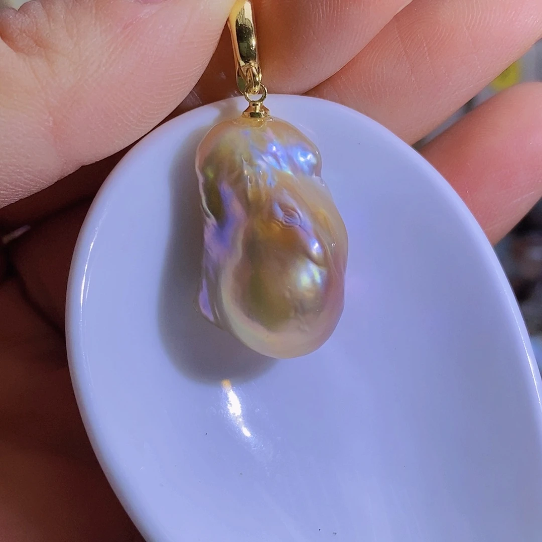 合金天然淡水珍珠（微瑕）淡水珍珠