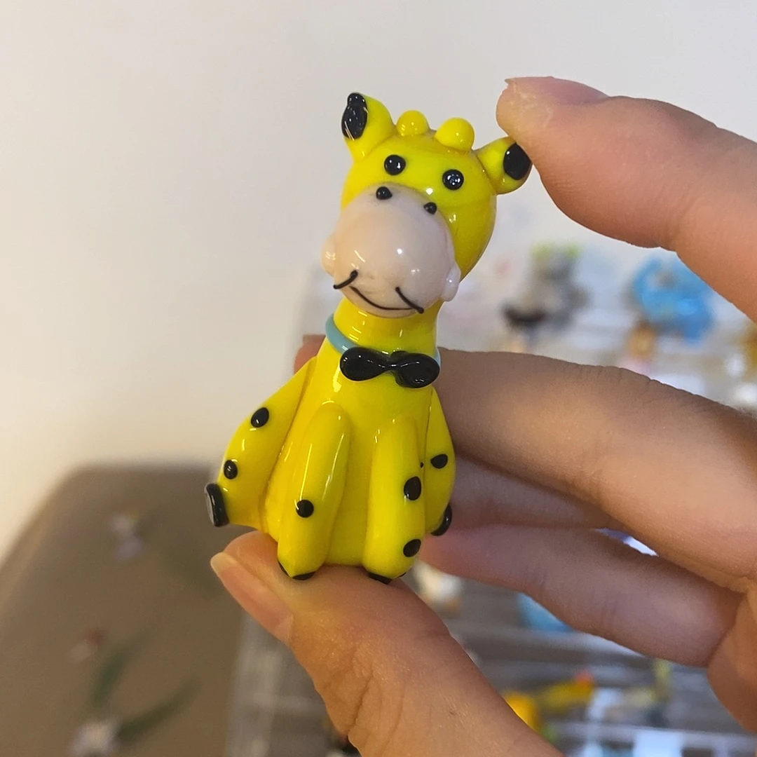 琉璃手工艺品长颈鹿