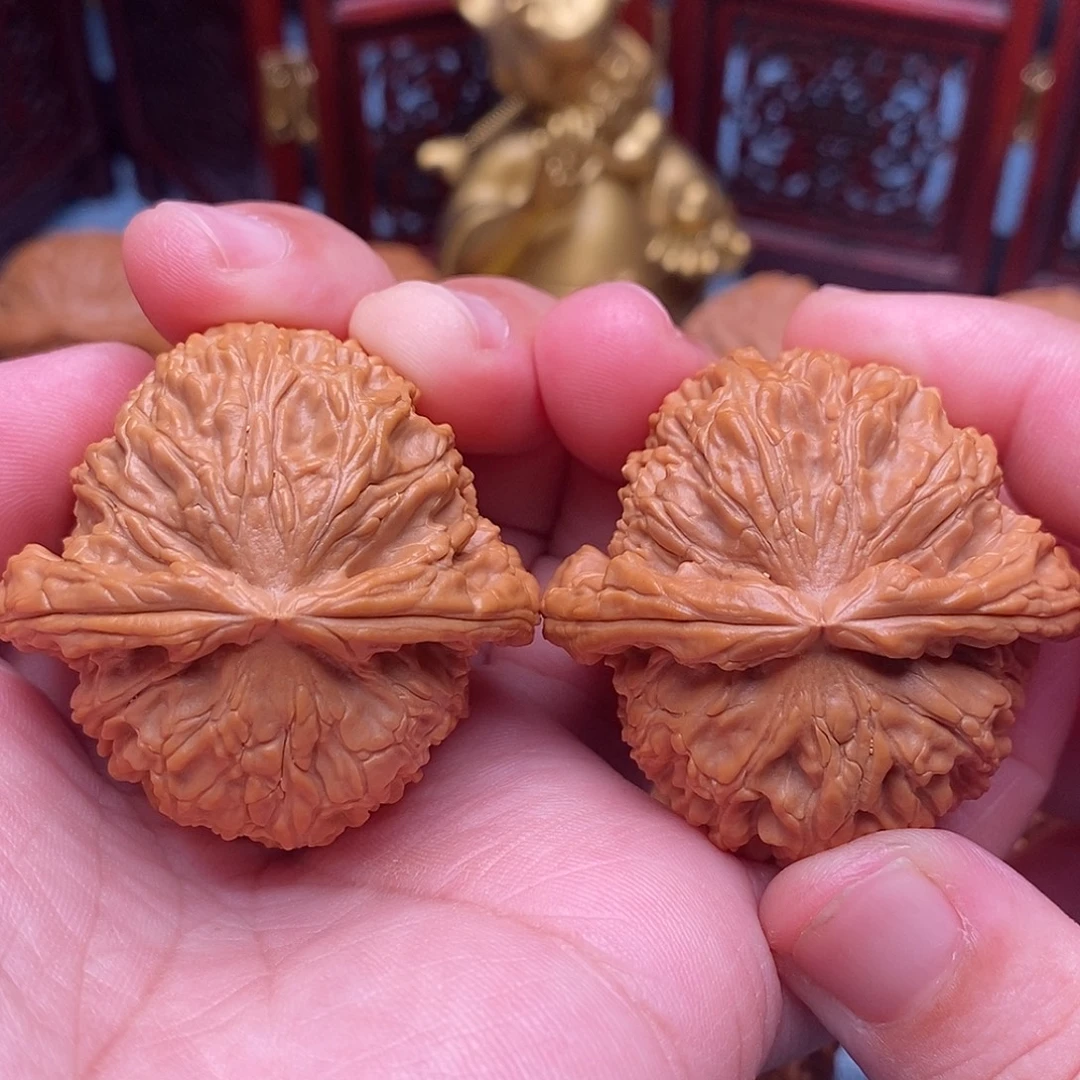 把件文玩核桃44全品绝配白狮子