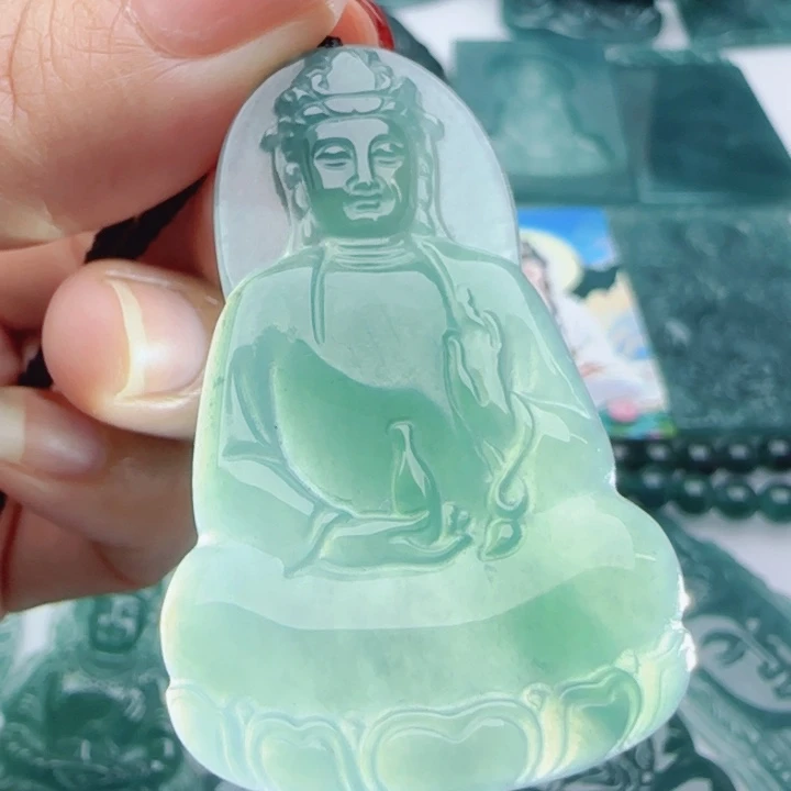 翡翠未镶嵌颈饰多样性发货天然A货翡翠