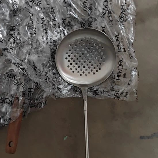 瑕疵品，，漏勺，，木，，